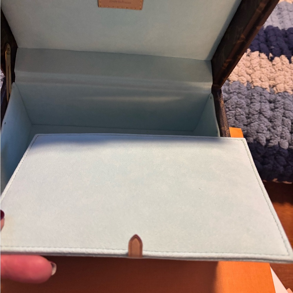 Louis Vuitton Brown Monogram Trunk with Gold Accents - Picture 4 of 10